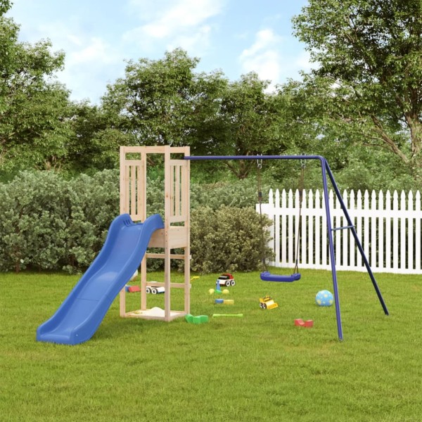 Outdoor playground set, solid pine wood