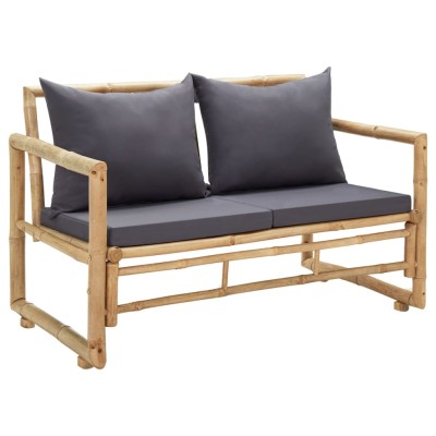 Garden bench with cushions,...