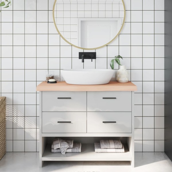 Bathroom countertop, 100x40x(2-6)cm, solid wood