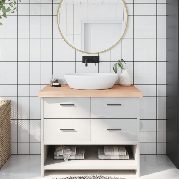 Bathroom countertop, 100x60x(2-6) cm, solid wood