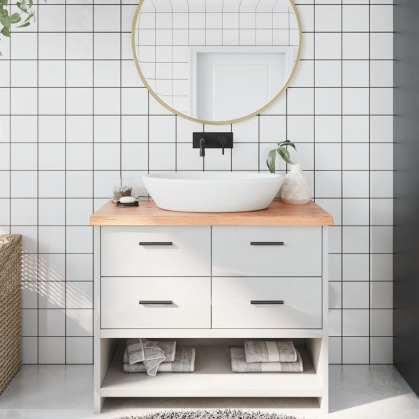 Bathroom countertop, light brown, 100x40x(2-4)cm, wood