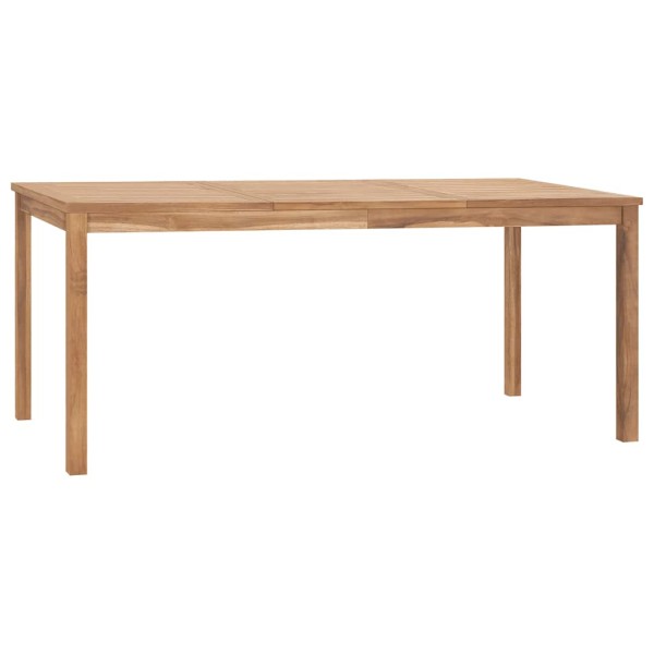 Garden dining table, 180x90x77cm, solid teak wood