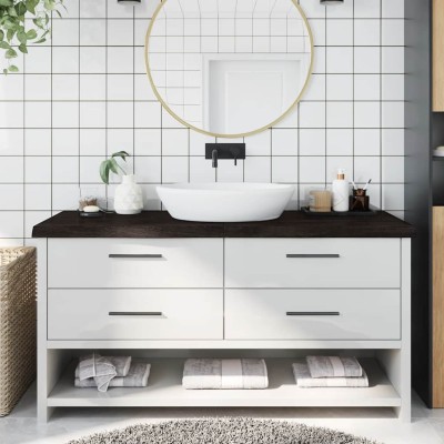 Bathroom countertop, dark...