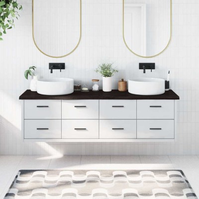 Bathroom countertop, dark...