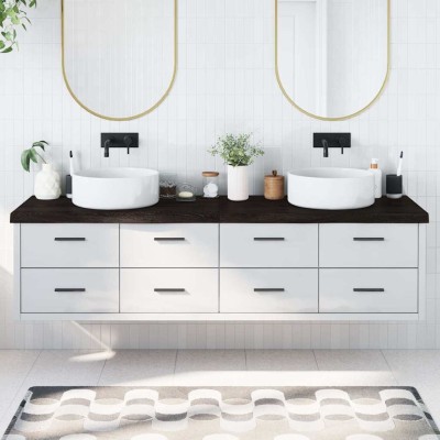 Bathroom countertop, dark...