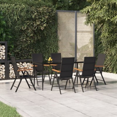 Garden dining set, 7...