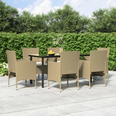 Garden set with cushions, 7...