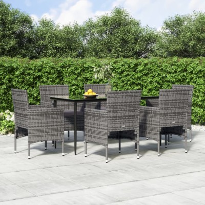Garden set with cushions, 7...