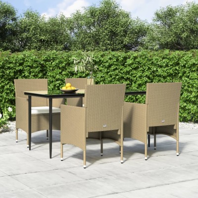 Garden set with cushions, 5...