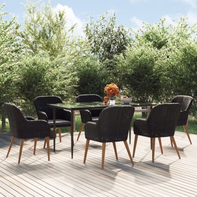 Garden set with cushions, 7...