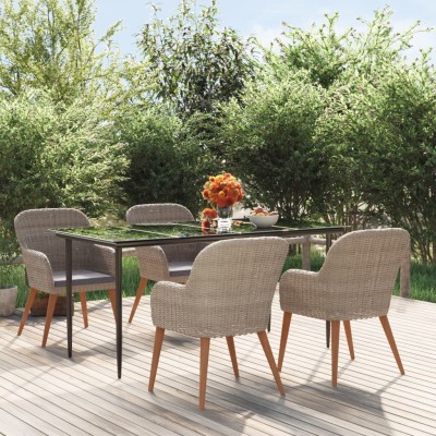 Garden set with cushions, 5...