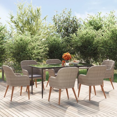 Garden dining set with...