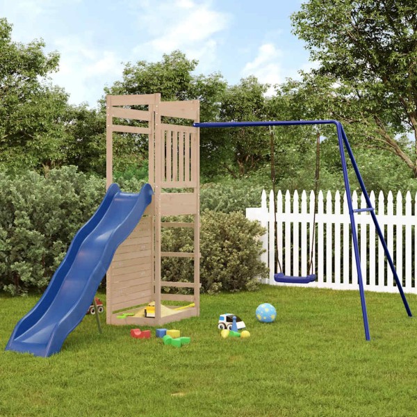 Outdoor playground set, solid pine wood