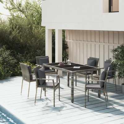 Garden set with cushions, 7...
