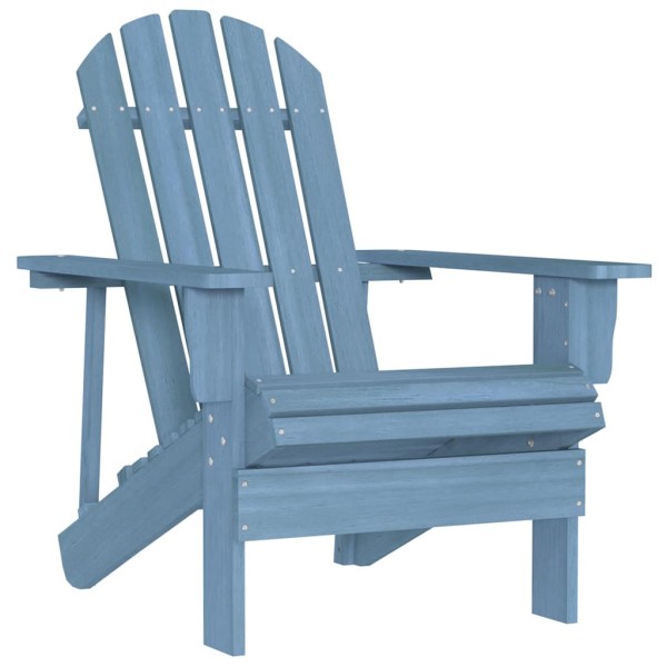 Garden Adirondack chair, blue, solid spruce wood