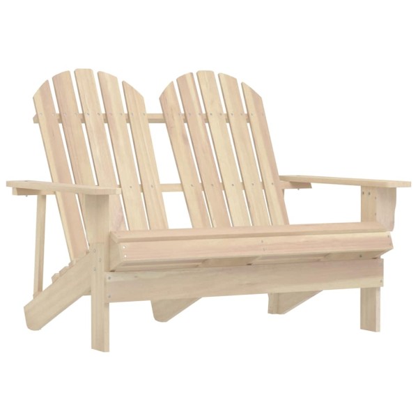 Two-seater garden Adirondack chair, solid spruce wood