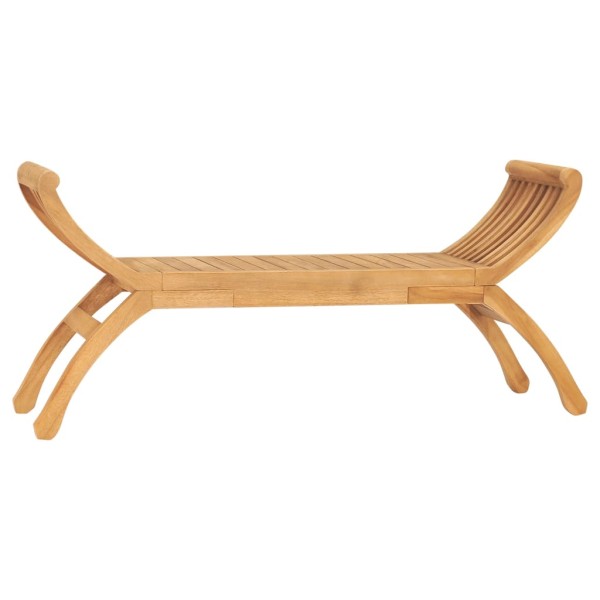 Garden bench, 126 cm, solid teak wood