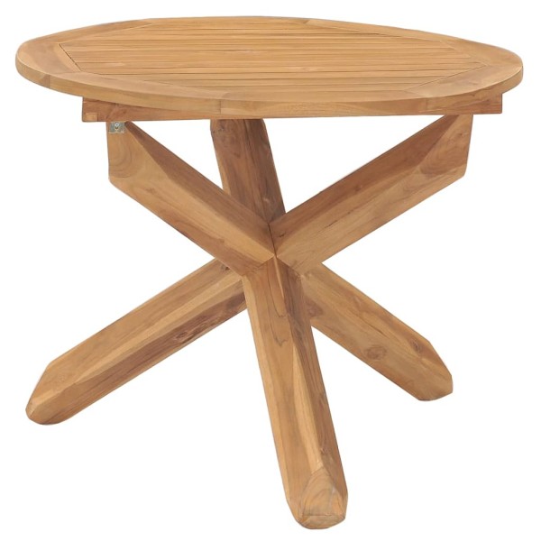 Garden dining table, 90x75cm, solid teak wood