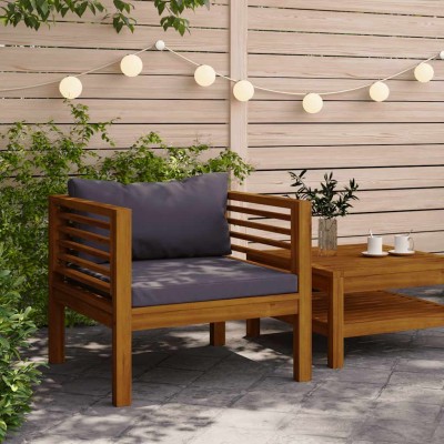 Garden chair with dark gray...