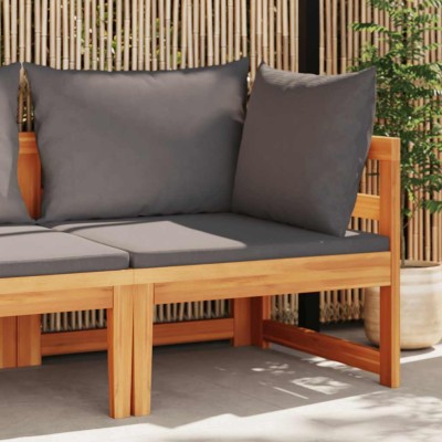Corner sofa with dark gray...