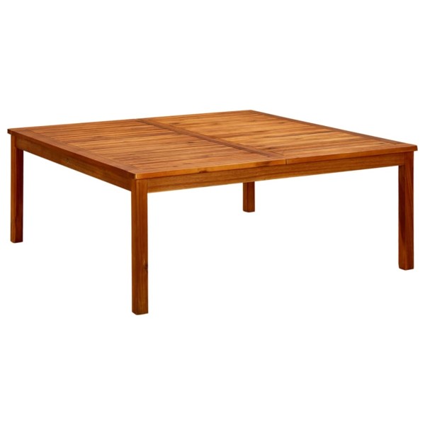 Garden coffee table, 110x110x45cm, solid acacia wood
