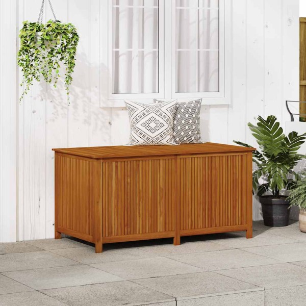 Garden storage box, 150x80x75cm, solid acacia wood