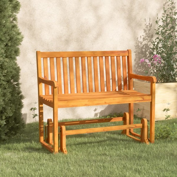 Swivel garden bench, 110 cm, solid acacia wood