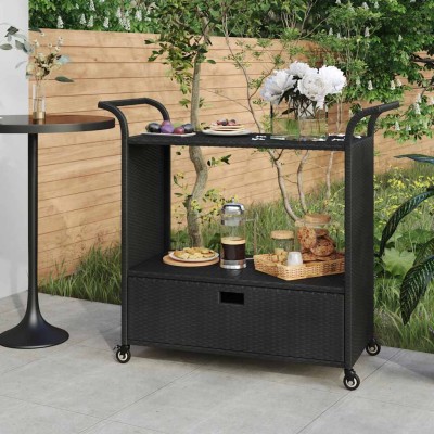 Bar cart with drawer,...