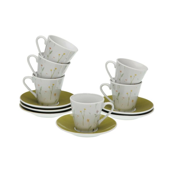 Set of 6 Cups with Plate Versa Laison Porcelain