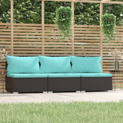 Three-seater sofa with...