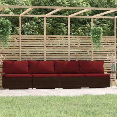 Four-seater sofa with...