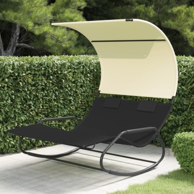 Double swing sunbed with...