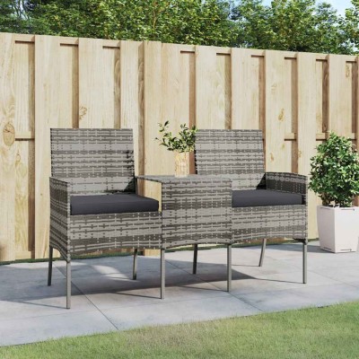 Double garden sofa with tea...