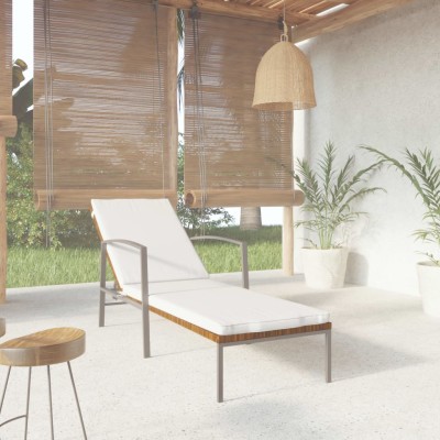 Garden sun lounger with...