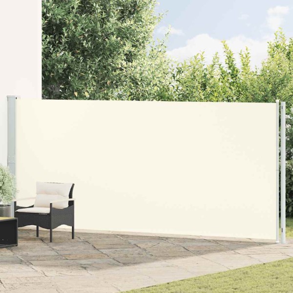 Pull out side yard partition, creamy color, 180x600cm