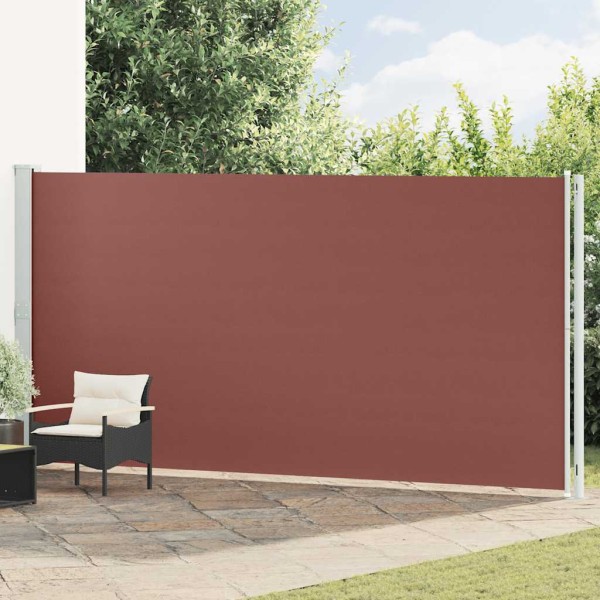 Pull out side yard partition, brown, 200x600cm