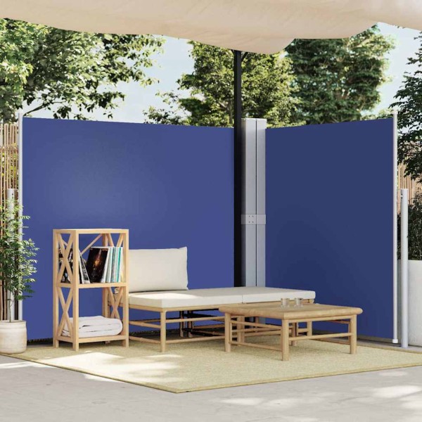 Pull out side partition, blue, 180x600cm