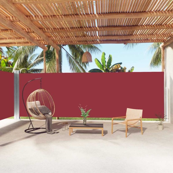 Pull out side partition, red, 200x1000cm