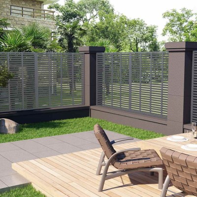 Blind type fence, gray...
