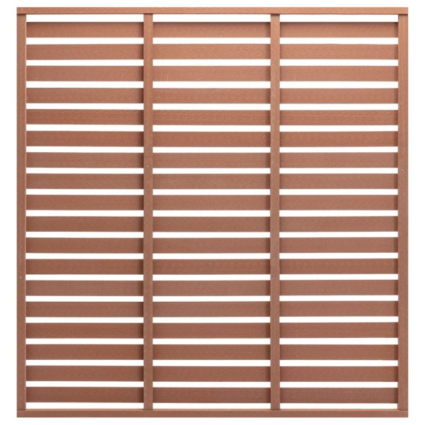 Fence segment, brown, 180x180cm, WPC