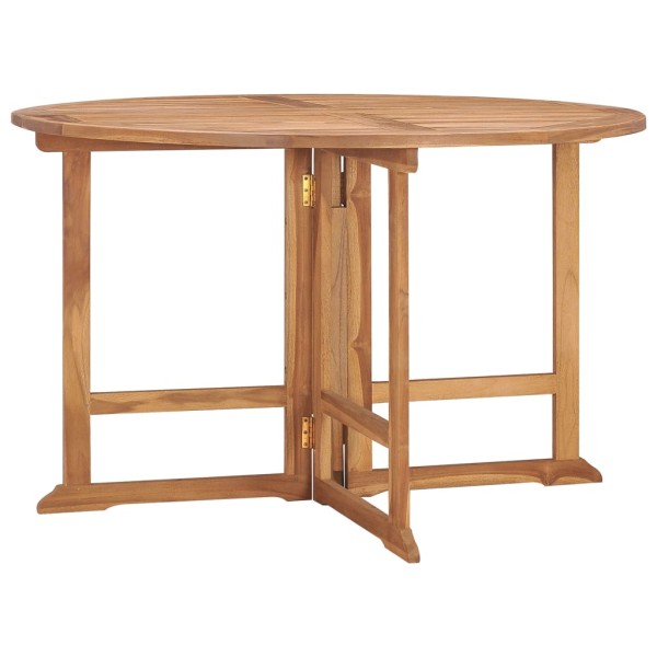 Folding garden dining table, 110x75cm, solid teak