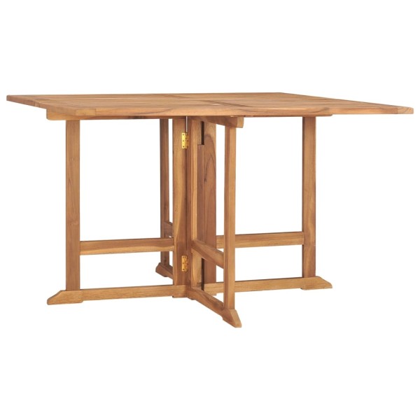 Folding garden dining table, 110x110x75cm, teak