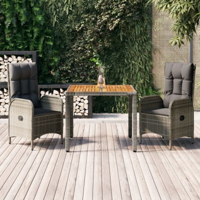 Garden set with cushions, 3...