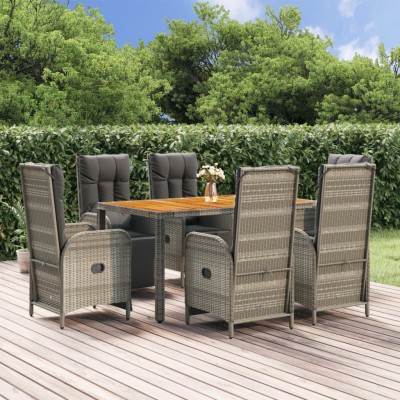 Garden set with cushions, 7...