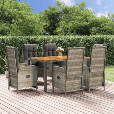 Garden set with cushions, 7...