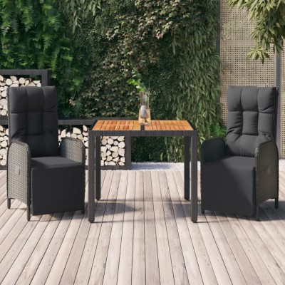 Garden set with cushions, 3...