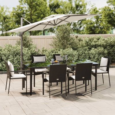 Garden set with cushions, 7...
