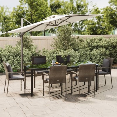 Garden set with pillows, 7...