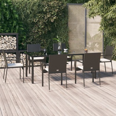 Garden set with cushions, 7...