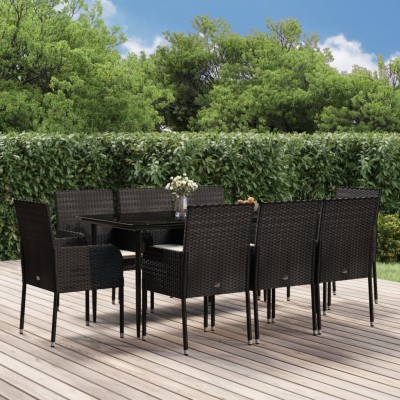 Garden set with cushions, 9...